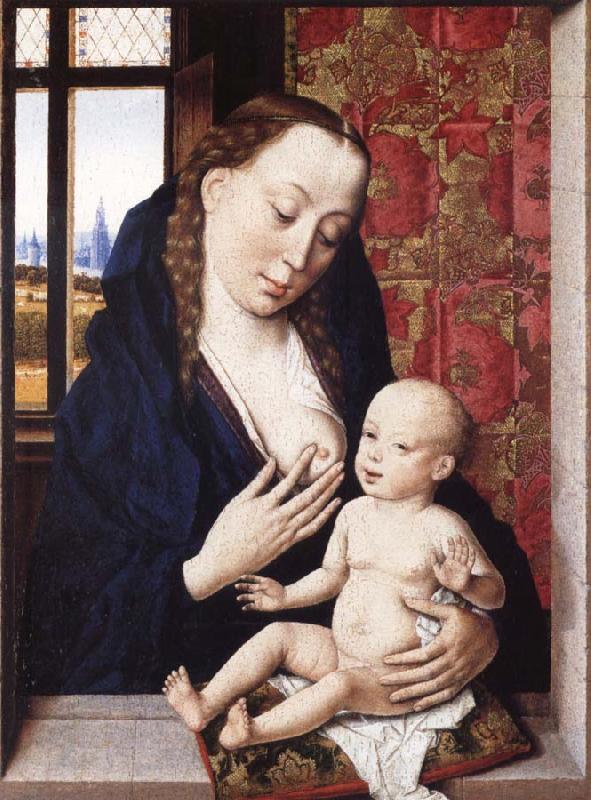 Dieric Bouts The virgin Nursing the Child